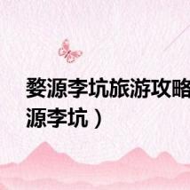 婺源李坑旅游攻略（婺源李坑）