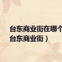 台东商业街在哪个区（台东商业街）