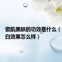 瓷肌美肤的功效是什么(瓷肌美白效果怎么样)