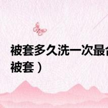 被套多久洗一次最合适（被套）