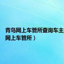 青岛网上车管所查询车主(青岛网上车管所)