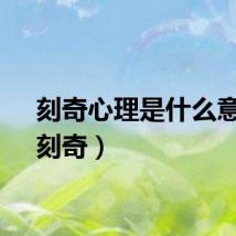 刻奇心理是什么意思（刻奇）