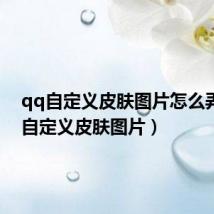 qq自定义皮肤图片怎么弄(qq自定义皮肤图片)