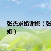 张杰求婚谢娜（张杰求婚）