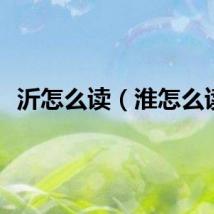 沂怎么读（淮怎么读）