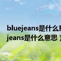 bluejeans是什么意思(jeans是什么意思)