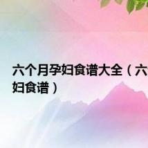六个月孕妇食谱大全(六个月孕妇食谱)