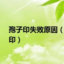 孢子印失败原因（孢子印）