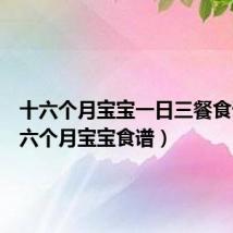十六个月宝宝一日三餐食谱(十六个月宝宝食谱)