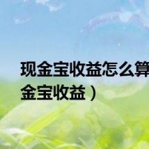 现金宝收益怎么算（现金宝收益）