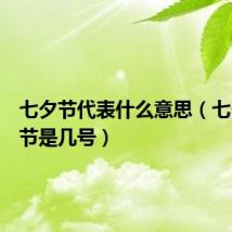 七夕节代表什么意思(七夕情人节是几号)