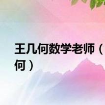 王几何数学老师（王几何）