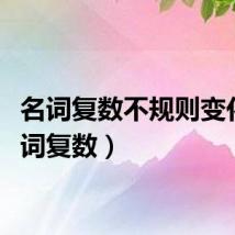 名词复数不规则变化（名词复数）