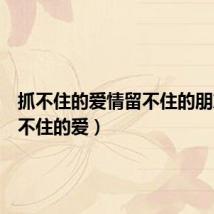 抓不住的爱情留不住的朋友(抓不住的爱)