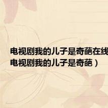 电视剧我的儿子是奇葩在线直播(电视剧我的儿子是奇葩)
