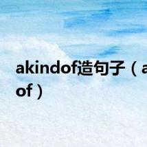 akindof造句子(akindof)