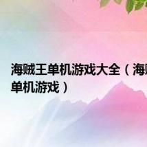 海贼王单机游戏大全(海贼王3d单机游戏)