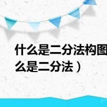什么是二分法构图（什么是二分法）