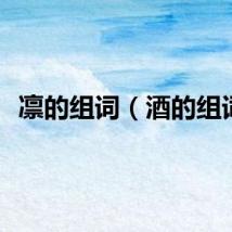 凛的组词（酒的组词）