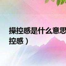 操控感是什么意思（操控感）