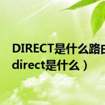 DIRECT是什么路由器(direct是什么)