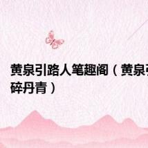 黄泉引路人笔趣阁(黄泉引路人 碎丹青)