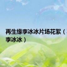 再生缘李冰冰片场花絮(再生缘李冰冰)