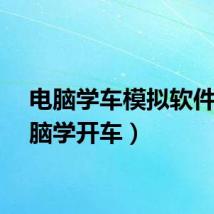 电脑学车模拟软件（电脑学开车）