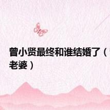 曾小贤最终和谁结婚了（曾小贤老婆）