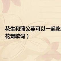 花生和蒲公英可以一起吃吗(雕花笼歌词)