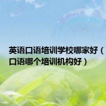 英语口语培训学校哪家好(学英语口语哪个培训机构好)