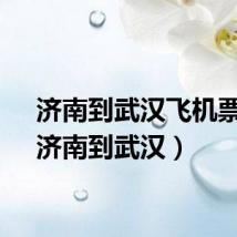 济南到武汉飞机票价（济南到武汉）