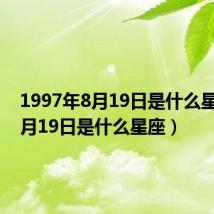1997年8月19日是什么星座(8月19日是什么星座)