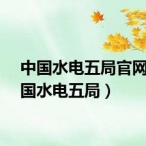 中国水电五局官网（中国水电五局）