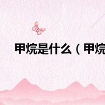 甲烷是什么（甲烷）