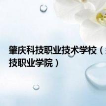 肇庆科技职业技术学校(肇庆科技职业学院)