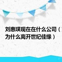 刘惠璞现在在什么公司(刘惠璞为什么离开世纪佳缘)