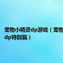 宠物小精灵dp游戏(宠物小精灵dp特别篇)