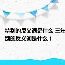 特别的反义词是什么 三年级(特别的反义词是什么)