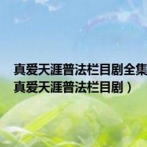 真爱天涯普法栏目剧全集剧情(真爱天涯普法栏目剧)