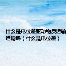 什么是电位差驱动物质运输是主动运输吗(什么是电位差)
