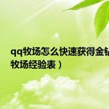 qq牧场怎么快速获得金钻(qq牧场经验表)