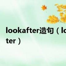 lookafter造句(lookafter)