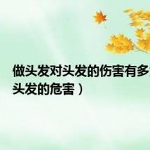 做头发对头发的伤害有多大(做头发的危害)
