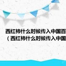 西红柿什么时候传入中国百姓餐桌(西红柿什么时候传入中国)