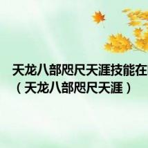 天龙八部咫尺天涯技能在哪升级(天龙八部咫尺天涯)