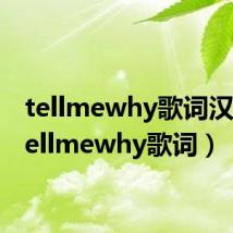 tellmewhy歌词汉化(tellmewhy歌词)