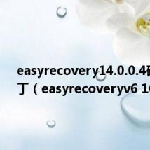 easyrecovery14.0.0.4破解补丁(easyrecoveryv6 10)