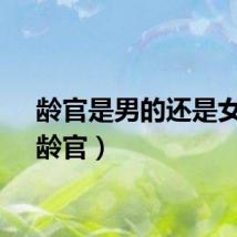 龄官是男的还是女的（龄官）