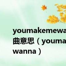 youmakemewanna歌曲意思(youmakemewanna)